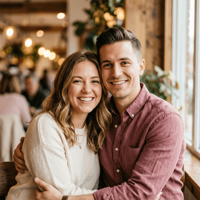 Happy couple enjoying PairPlay together